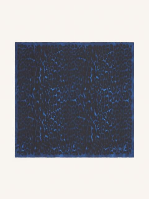 LEOPARD PRINT SILK SCARF