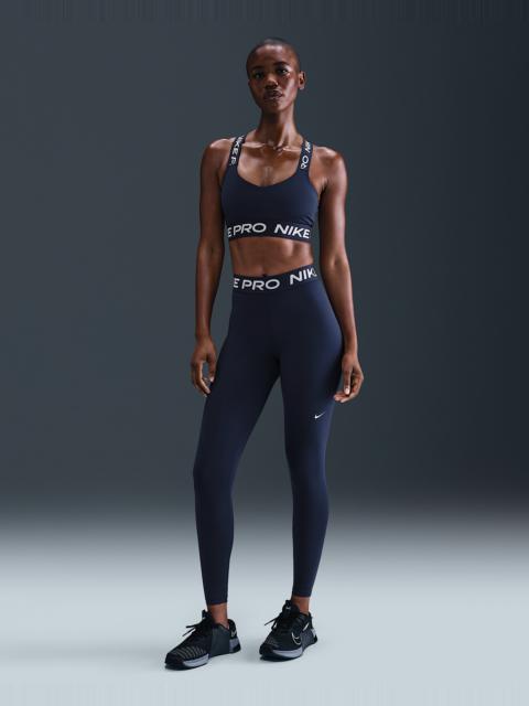 Nike Pro Women's Mid-Rise Mesh-Paneled Leggings