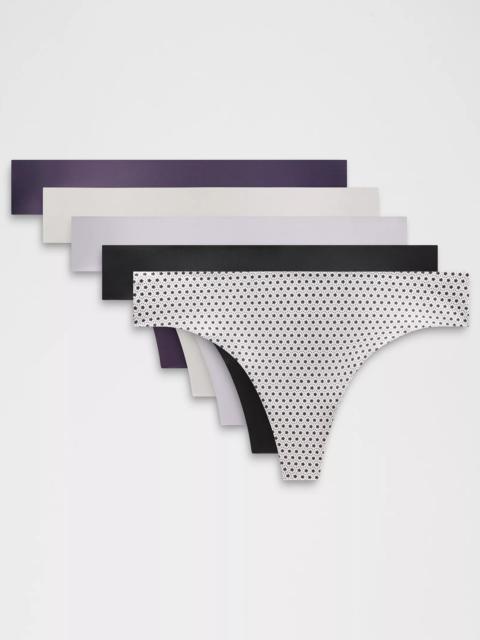InvisiWear Mid-Rise Thong Underwear *5 Pack