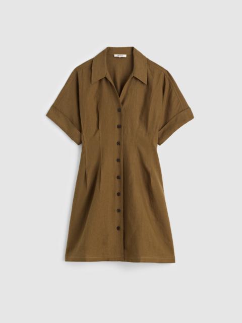 The Perry Mini Shirtdress in 100% Linen