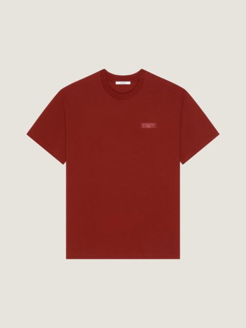 T-SHIRT IN COTTON WITH GIVENCHY PARIS GROS GRAIN