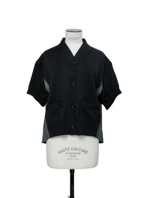 Denim x Knit Cardigan