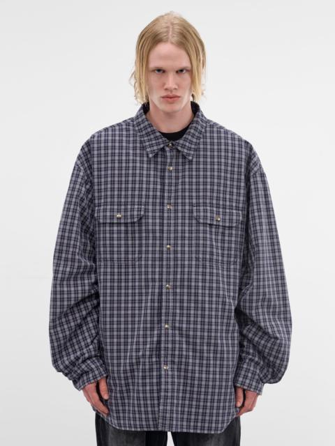 Reversible Overcheck Cotton Shirt