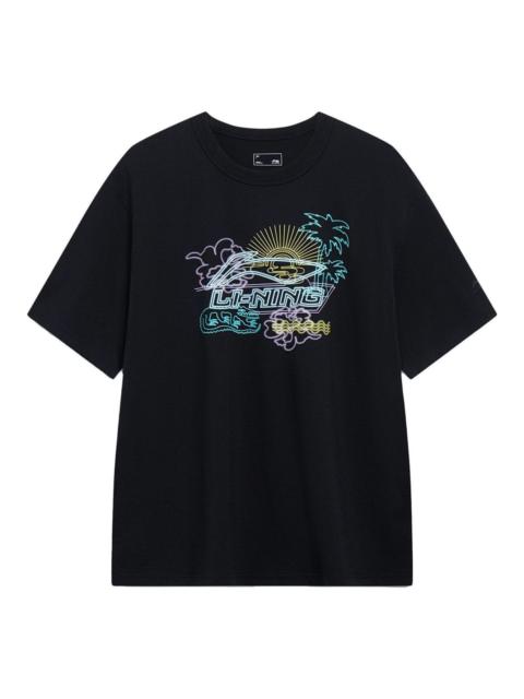 Li-Ning Graphic T-shirt 'Black' AHST175-4