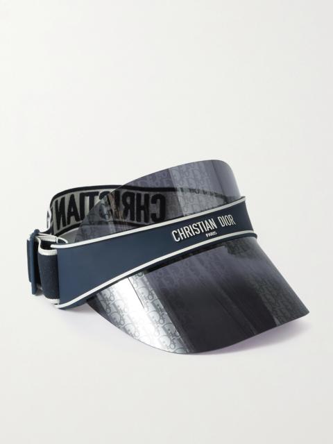 Diorclub V1u Perspex And Cotton-blend Jacquard Visor
