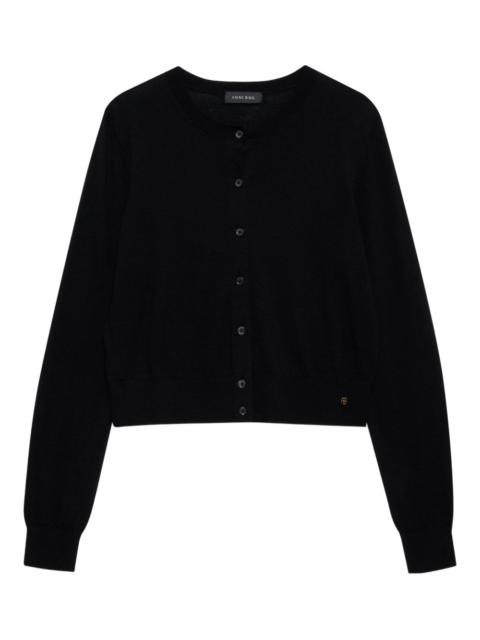 buttoned long-sleeve cardigan