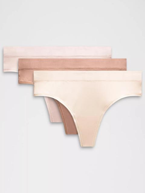 UnderEase High-Rise Thong Underwear *3 Pack
