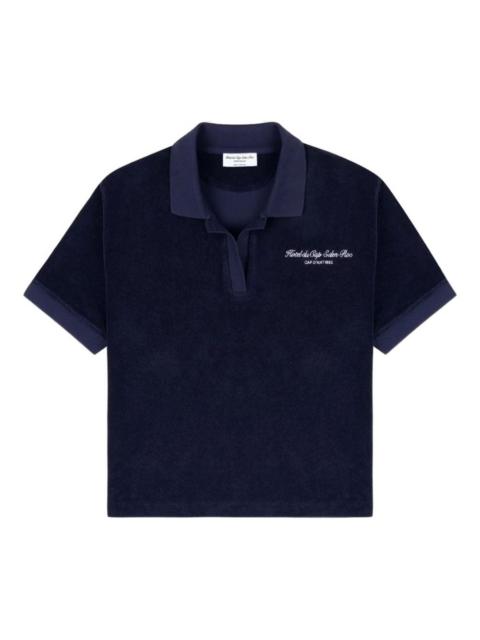 terry-cloth polo shirt