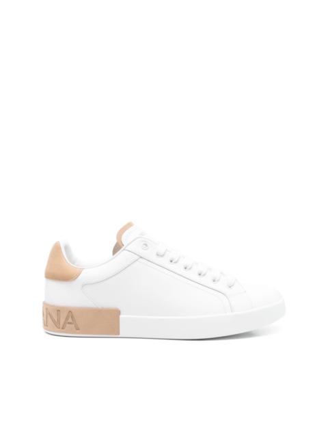 Portofino leather panelled sneakers