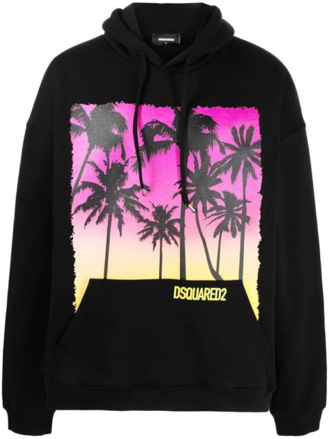 DSQUARED2 D2 Sunrise Cool Hoodie Black