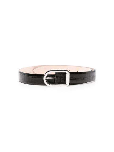 Mija crocodile-effect belt