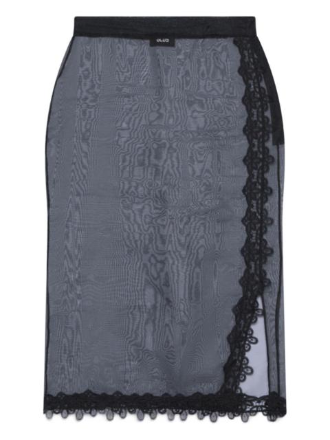 lace trim skirt