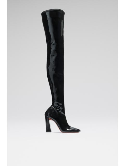 MARINE STRETCH THIGH HIGH BOOT BLACK STRETCH LATEX