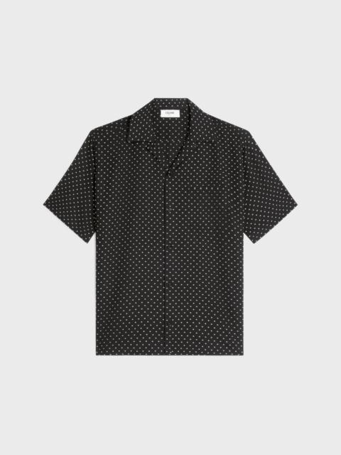 hawaiian shirt in printed viscose