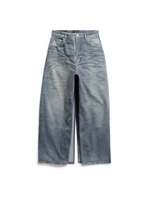 Women's Apron Pants Skirt in Light Blue