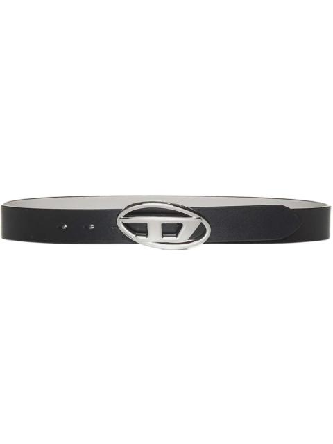 Diesel B-1dr Reversible Leather Belt Black/White