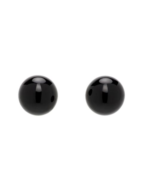 Onyx Boule Stud Earrings