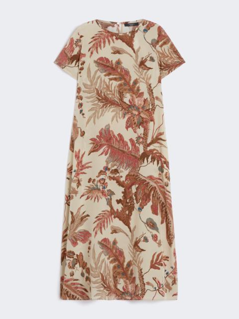 REVERE Printed silk T-shirt dress