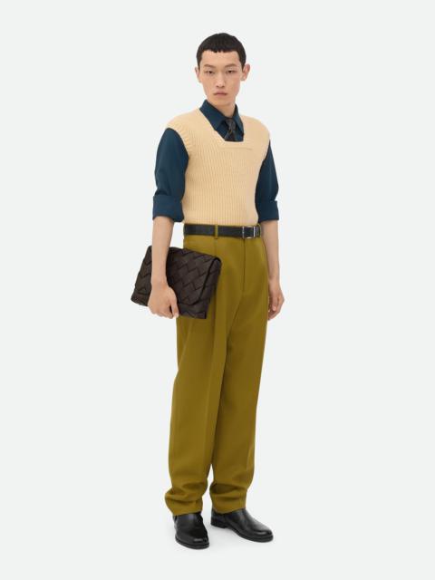 Wool Grain De Poudre Trousers