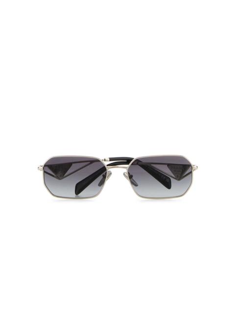 Silver metal sunglasses