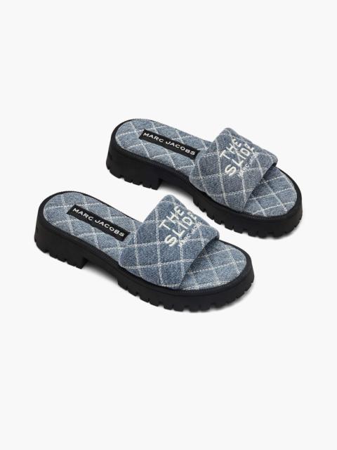 THE QUILTED DENIM LUG SOLE SLIDE