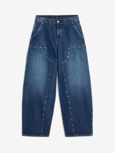 MANKIND Studded Balloon Jeans in Le Blue