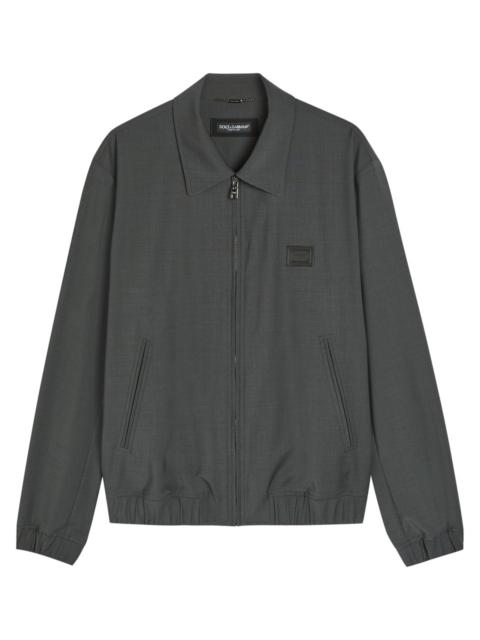 Dolce & Gabbana Logo-appliquéd Wool-blend Jacket