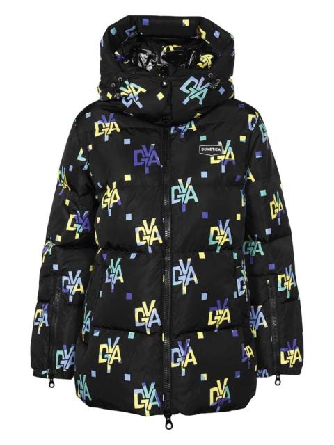 monogram-print puffer jacket