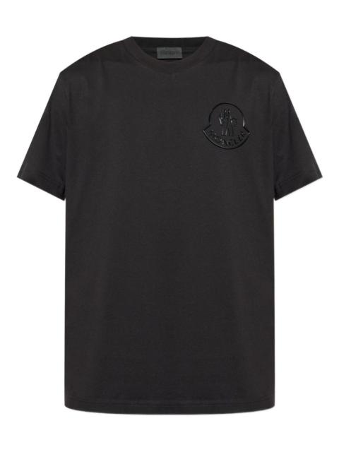 logo-embossed cotton T-shirt