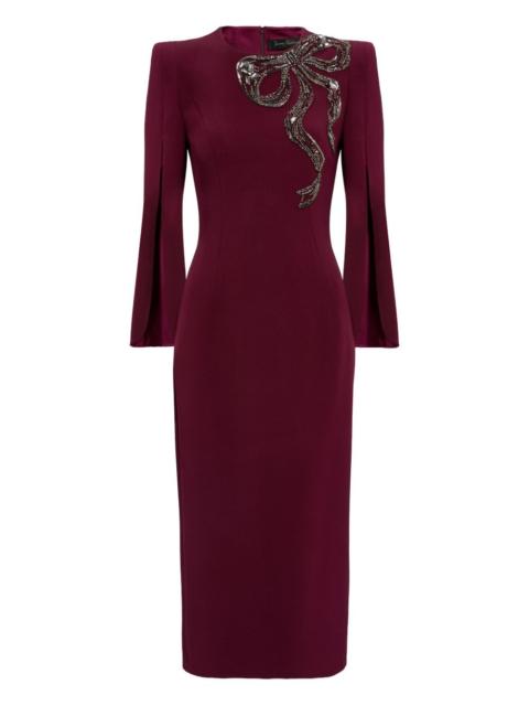 Love Bow split-sleeve midi dress