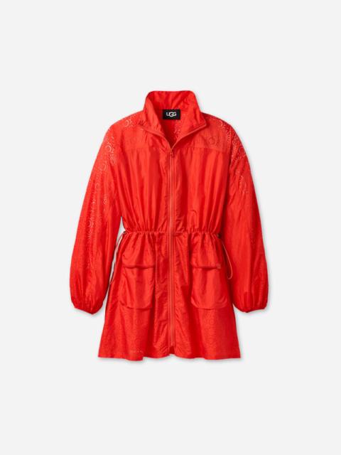 ® Women's Kynlee Zip Front Dress Tops in Lobster