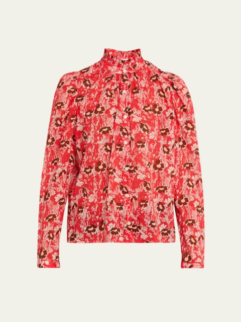 Artemis Printed Long-Sleeve Blouse