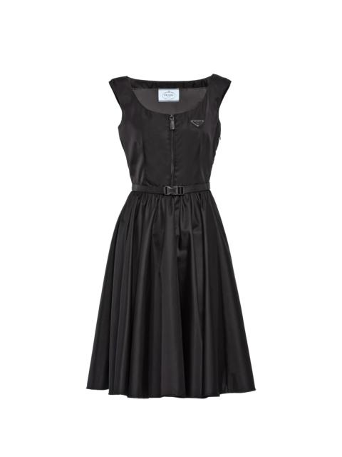 Re-Nylon Gabardine sleeveless dress