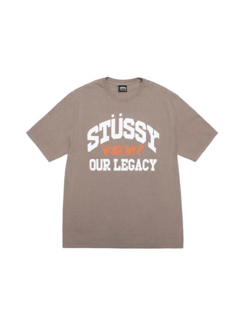 Stussy x Our Legacy Work Shop Collegiate Pigment Dyed Tee Taupe