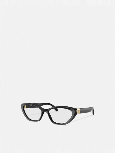 Medusa Plaque Cat-Eye Glasses
