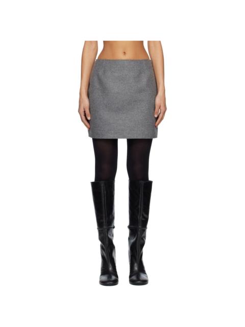 Gray Base Miniskirt
