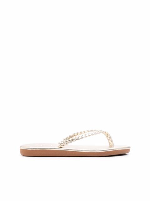 Plage braided-strap flip-flops