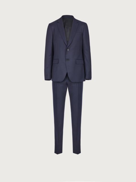 Check suit in wool