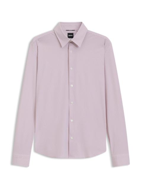 PRINTED REGULAR-FIT SHIRT IN PERFORMANCE-STRETCH JERSEY