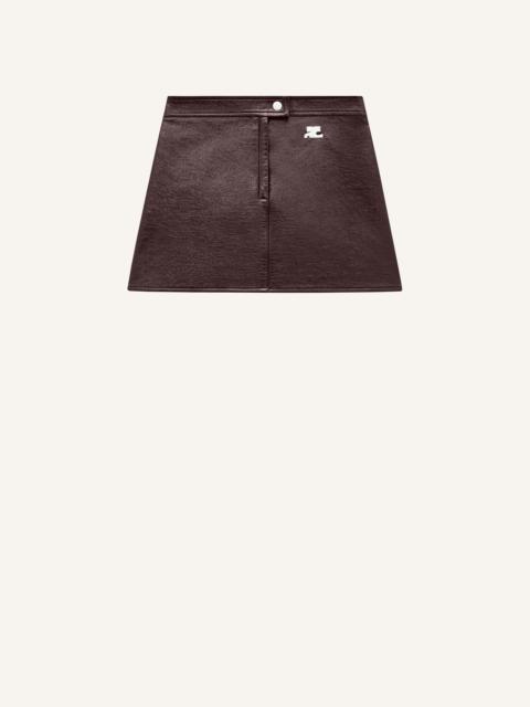 REEDITION VINYL MINI SKIRT