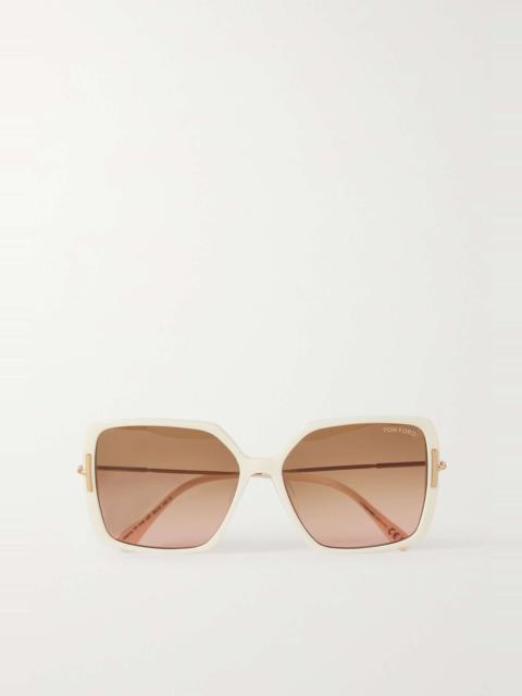 Joanna oversized square-frame acetate sunglasses