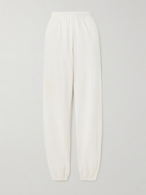 Vinny Embroidered Tapered Cotton-jersey Track Pants