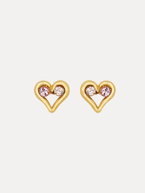 CRYSTAL HEART EARRINGS
