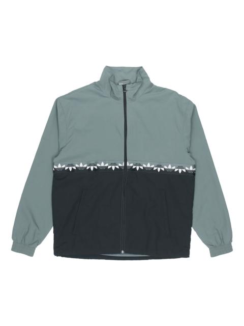 adidas originals Adicolour Sliced Trefoil Track Jacket Men's Black/Blue GN3438