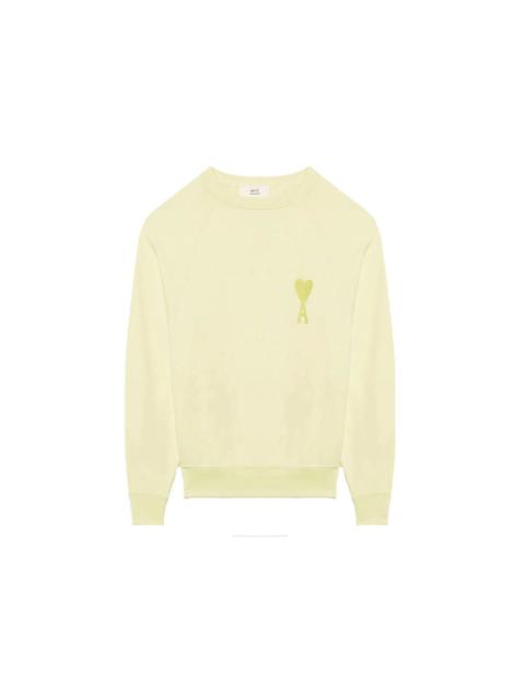Ami Paris Ami De Coeur Tonal Sweatshirt Yellow