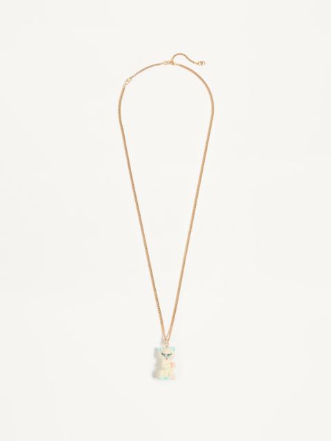 LE CHAT DE LA MAISON NECKLACE IN METAL, NYLON AND SWAROVSKI® CRYSTALS