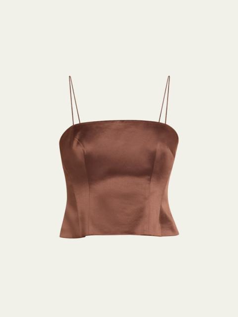 Cassana Satin Sleeveless Top
