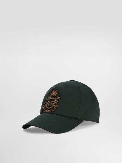Cotton gabardine baseball cap