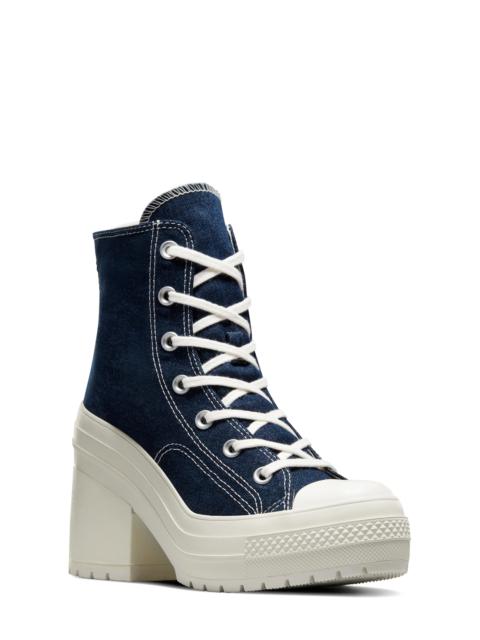 Converse Chuck 70 De Luxe Block Heel Sneaker in Navy/Egret/Golden ...