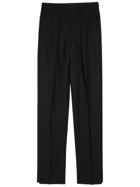 Tom Ford Striped Wool Trousers